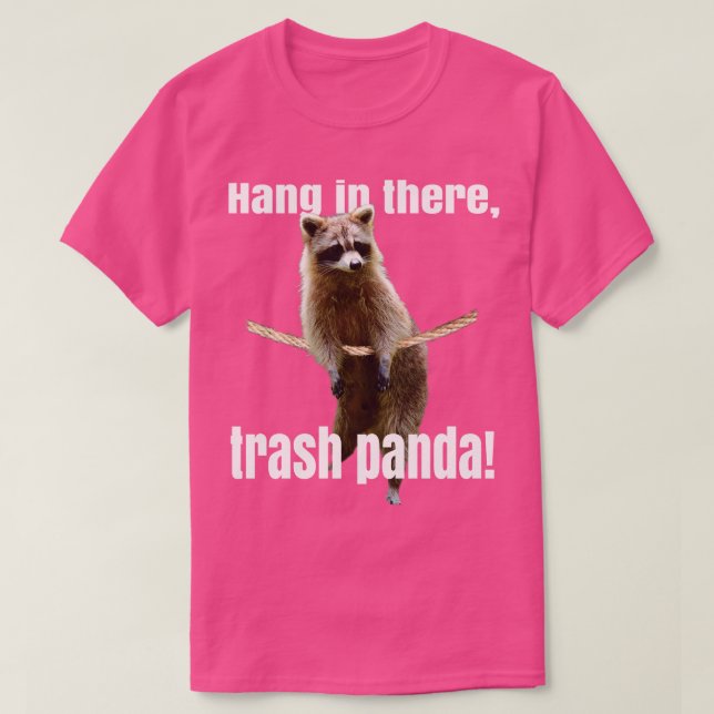Hängande där Raccoon T Shirt (Design framsida)