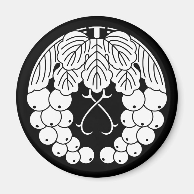 hängande druvor magnet (Framsidan)