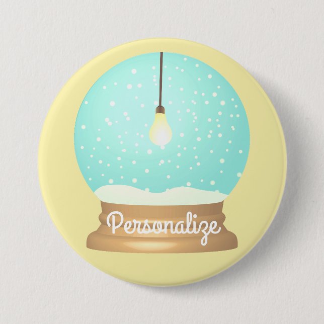 Hängande glödlampa snöglob knapp (Framsida)