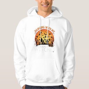 Hängande Häxor Halloween Månbadkar Pumpor_1 Hoodie