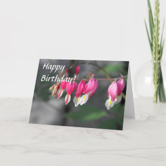 Hängande hjärtor kort