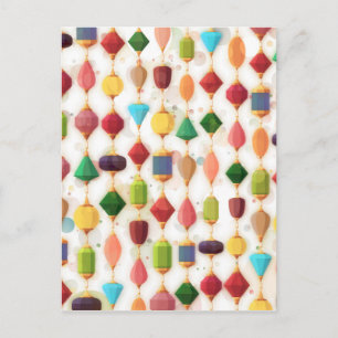 Hängande judar Beaded Curtain Vykort