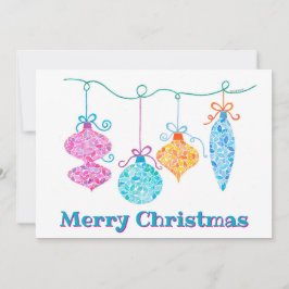 Hängande julkort för prydnadsföremål