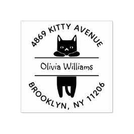 Hängande kattunge serieflagg kattälskare returadre stämpel