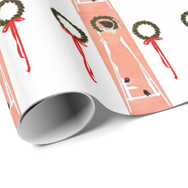 Hängande kransar presentpapper (Rullad Hörn)