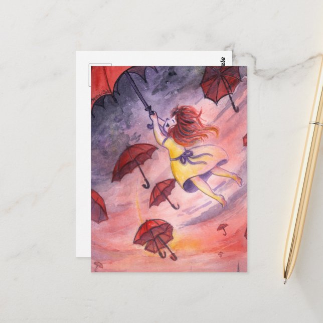 Hängande/Luft- DNM vykort (Fram/Back In Situ)