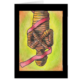 Hängande mankort hälsningskort