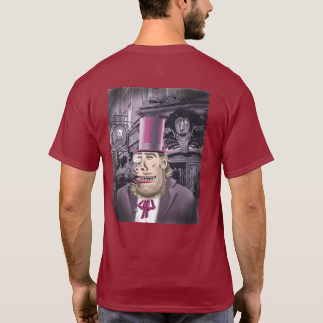 Hängande med Hyde Women maroon T-shirt back (Baksida)