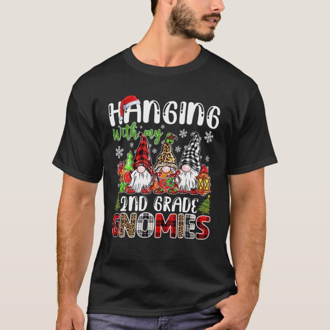 Hängande med min 2:e Klass-stjärna, jultomte T Shirt (Framsida)