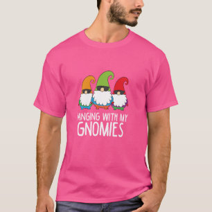 Hängande med min Gnomies Funny Garden Gnome T Shirt