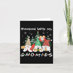 Hängande med min Gnomies-julfamiljen Paj Kort