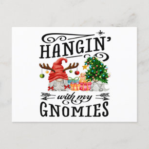 Hängande med min Gnomies jultomte Vykort