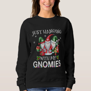 Hängande med min Gnomies jultomten Gnome Xma T Shirt