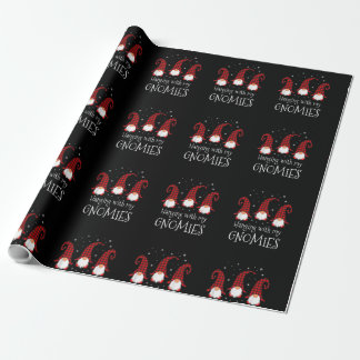 Hängande med min Gnomies Play Garden-julfläck Presentpapper