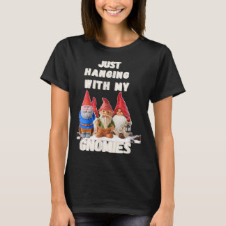 Hängande med min Gnomies Roligt julafton T Shirt