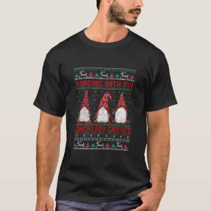 Hängande med min lunga Dam Gnomies Ugly-Jul T Shirt