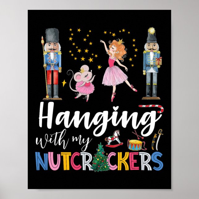 Hängande med min näsborre, fyrkantsfull julklapp poster (Framsidan)
