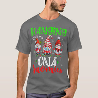 Hängande med mina CNA-domäner Cute Julafton Ljus G T Shirt