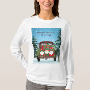 Hängande med mina domäner i gamla Pickupa Lastbil T Shirt
