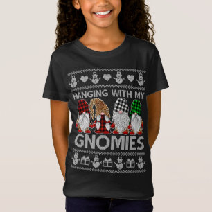 Hängande med mina drömmar Julgrum Gnomes Ugly T Shirt