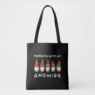 Hängande med mina Gnomies Gnome Friend-jul Tygkasse