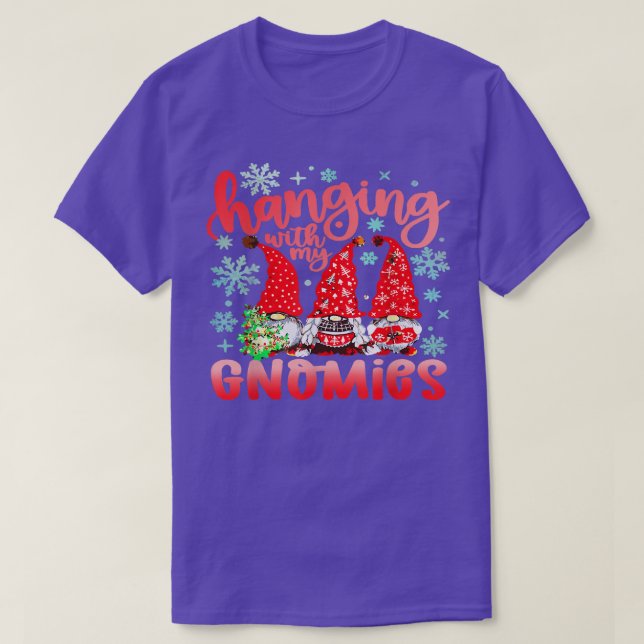 Hängande med mina Gnomies Santa Gnome-julbarn T Shirt (Design framsida)