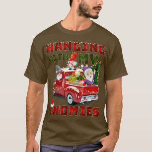 Hängande med mina Gnomies Träd på Lastbil Red Chri T Shirt