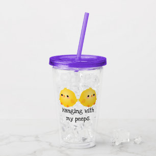 Hängande med mina peppar, chickar take away mugg