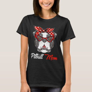 Hängande med Pitbull Mamma Bära Bandana T Shirt