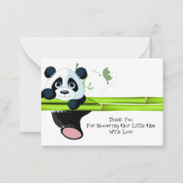 Hängande panda-tackkort anteckningskort
