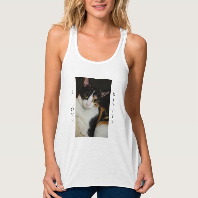 Hängande runt i Kärlek Kittys Linne Med Racerback (Framsida)