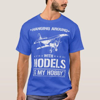 Hängande runt med modeller Flygplan RC flygande T Shirt