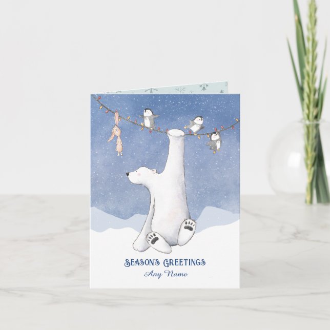 Hängande runt till jul kort (Framsida)