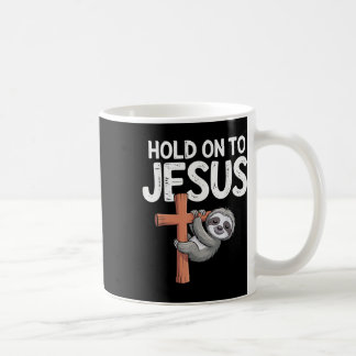 Hängande sengångare Håll fast vid Jesus Kristna Gu Kaffemugg