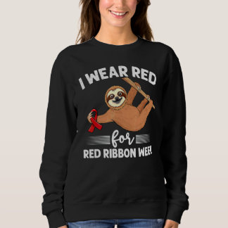 Hängande sengångare Vi bär rött för Red Ribbon Wee T Shirt