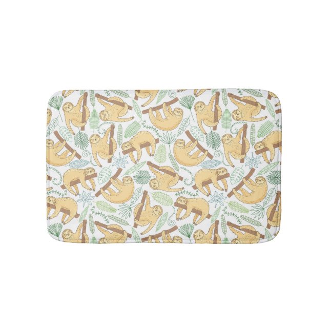 Hängande Sloths Badrumsmatta (Framsidan)