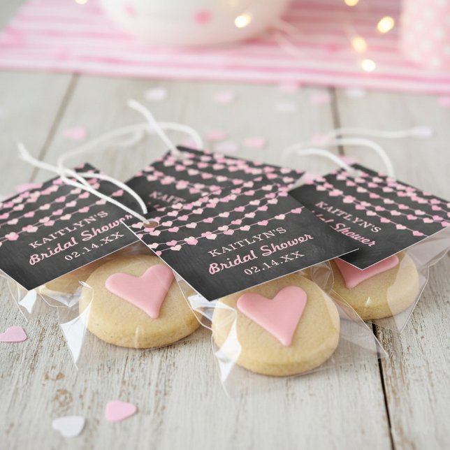 Hängande sträng kärlek hjärtan bröllopsshow gåvor etiketter (Skapare uppladdad)