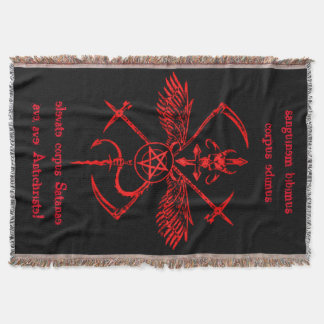 Hängande Tapestry för Antichristsymbolvägg Mysfilt