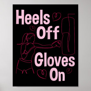 Hängar av handskar på - Boxing Kickboxing Kickboxe Poster