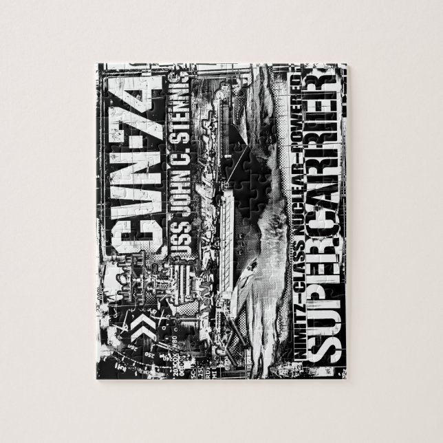 Hangarfartyg John C. Stennis Förbrylla Pussel (Vertikal)