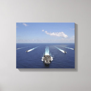 Hangarfartyget USS Abraham Lincoln 2 Canvastryck