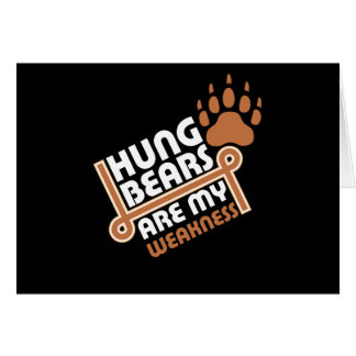 Hängda björnar är min svaghetsvarv hälsningskort