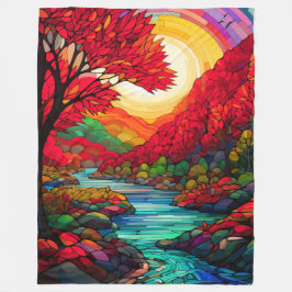 "Hängda hönfloden i glass" Fleecefilt