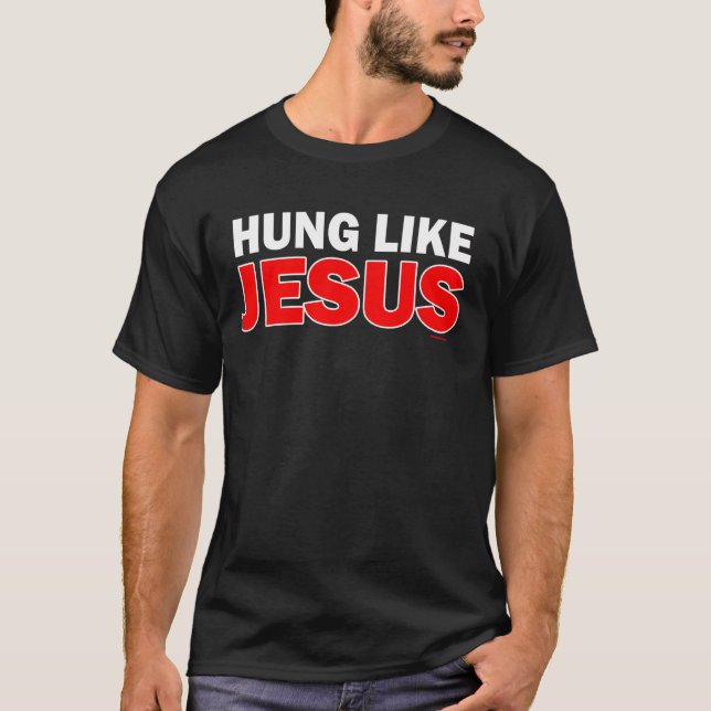 Hängda lika Jesus T Shirt (Framsida)