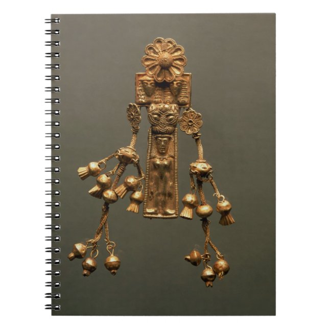 Hänge från den Camiros necropolisen, c.630-620 BC Anteckningsbok Med Spiral (Framsidan)