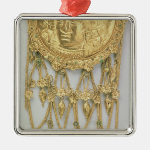Hänge med huvudet av Athena Parthenos Julgransprydnad Metall