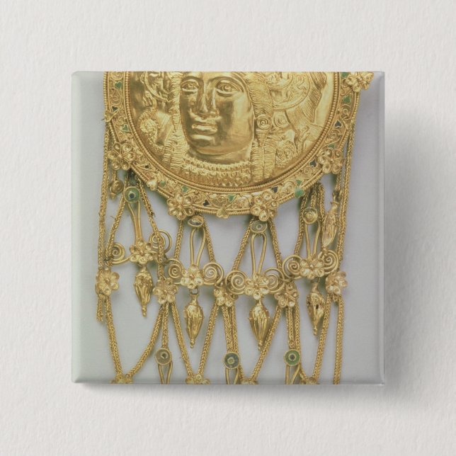 Hänge med huvudet av Athena Parthenos Knapp (Framsida)