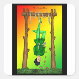 Hanged Man - Sticker Fyrkantigt Klistermärke