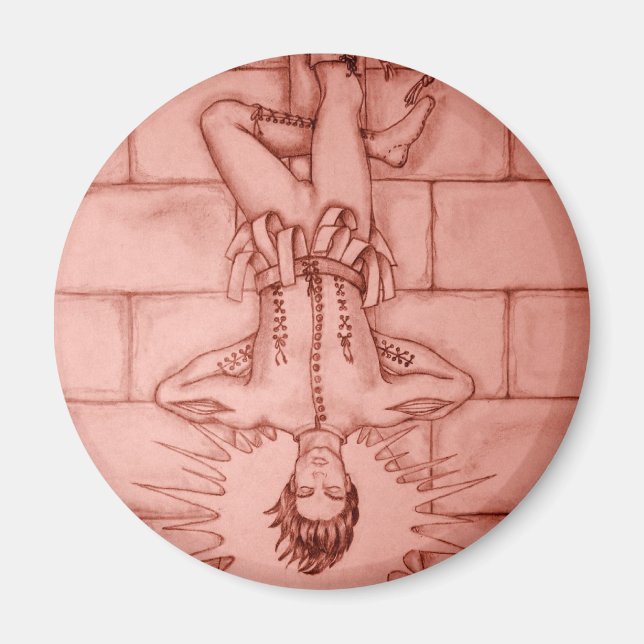 Hanged Man Tarot Card Magnet (Framsidan)