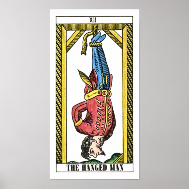 Hanged Man Tarot Card Poster (Framsidan)